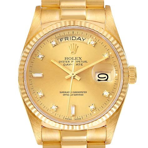 day date rolex 18038 18k yellow gold|rolex model number 18038.